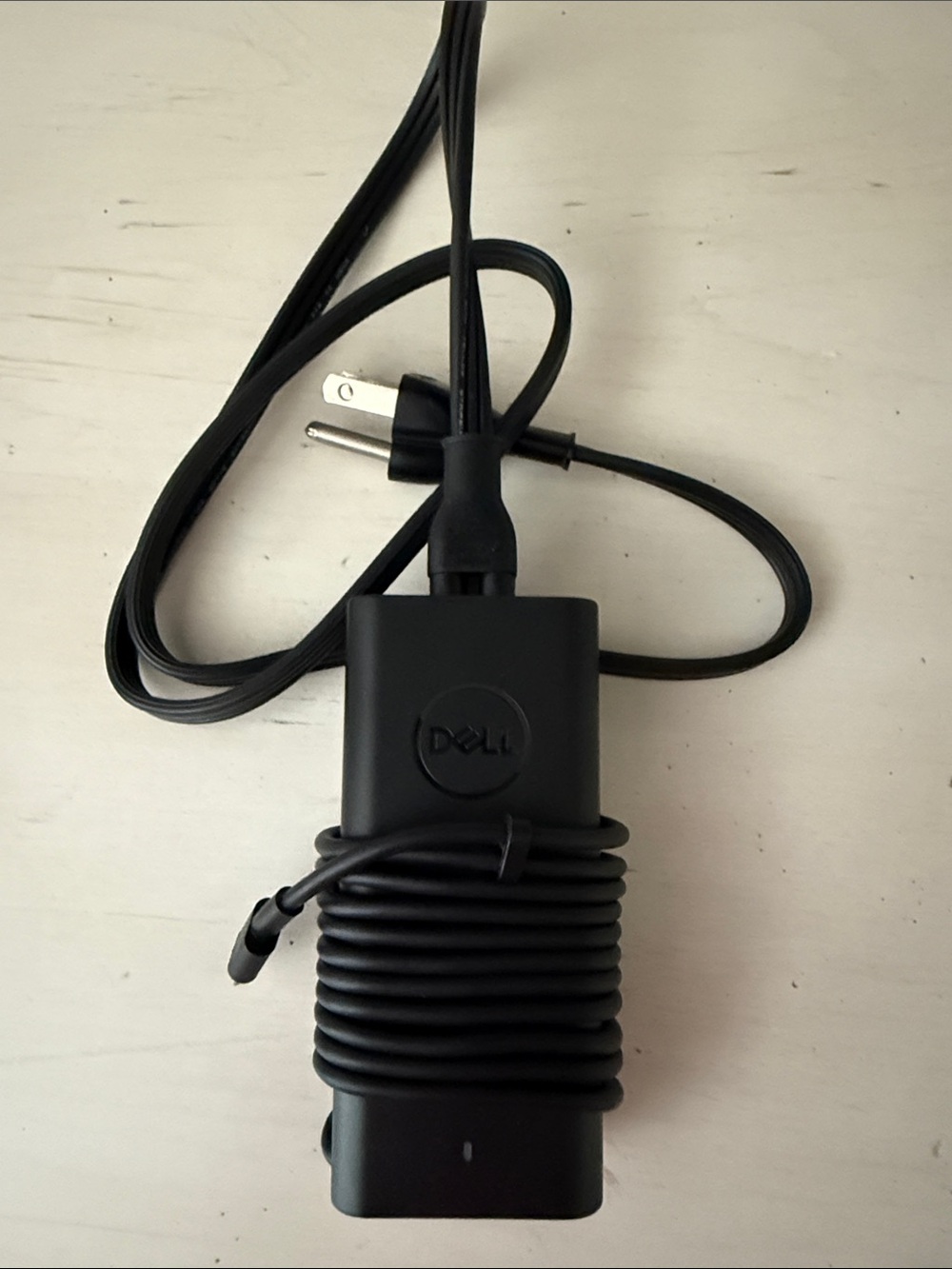 Dell Black Power Adapter with Wrapped Cable